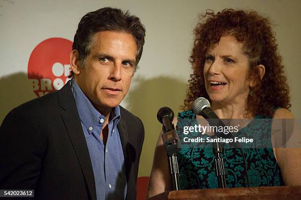 Ben and Amy Stiller attend 2016 Off Broadway Alliance Awards at Sardi's on June 21, 2016 in New York City.