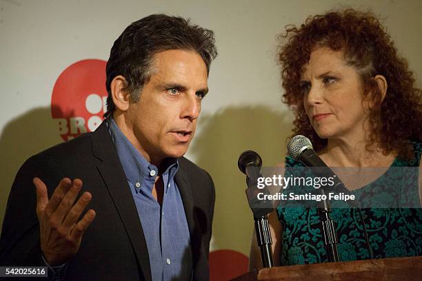 Ben and Amy Stiller attend 2016 Off Broadway Alliance Awards at Sardi's on June 21, 2016 in New York City.