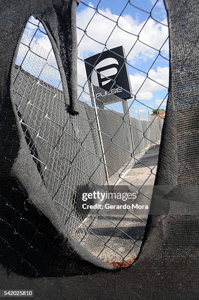 View of the Pulse Nightclub sign on June 21, 2016 in Orlando, Florida. Orlando community continues to mourn deadly mass shooting at gay club. The...