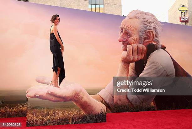 Actress Rebecca Hall attends Disney's "The BFG" premiere at the El Capitan Theatre on June 21, 2016 in Hollywood, California.