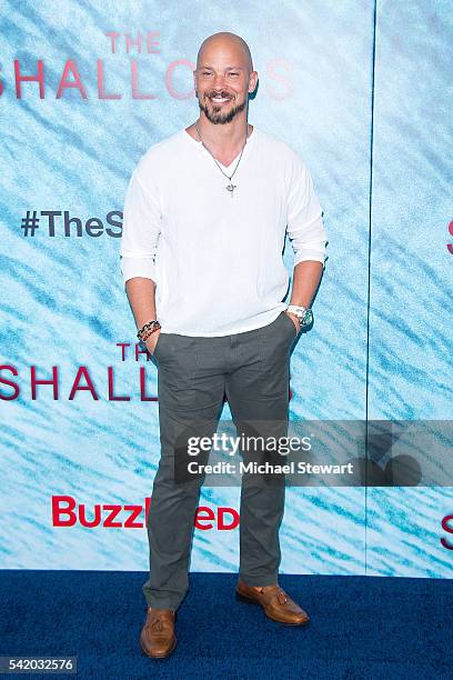 Actor Berto Colon attends "The Shallows" world premiere at AMC Loews Lincoln Square 13 theater on June 21, 2016 in New York City.