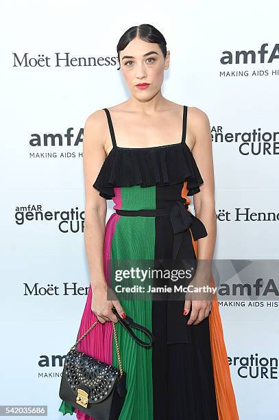 Mia Moretti attends the amfAR generationCure Solstice 2016 on June 21, 2016 in New York City.