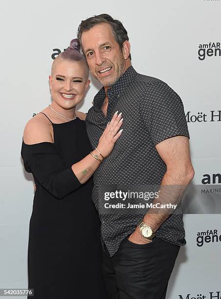 Kelly Osbourne and Kenneth Cole attend the amfAR generationCure Solstice 2016 on June 21, 2016 in New York City.