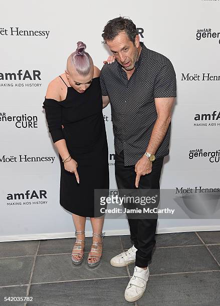 Kelly Osbourne and Kenneth Cole attend the amfAR generationCure Solstice 2016 on June 21, 2016 in New York City.