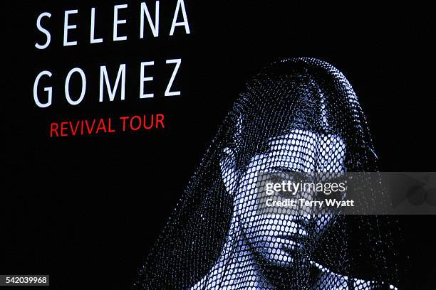 Singer Selena Gomez performs during her 'Revival Tour' at Bridgestone Arena on June 21, 2016 in Nashville, Tennessee.