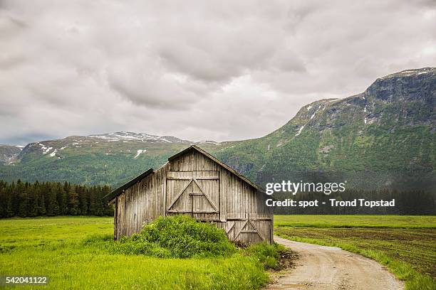 the abandoned barn - buskerud stock pictures, royalty-free photos & images