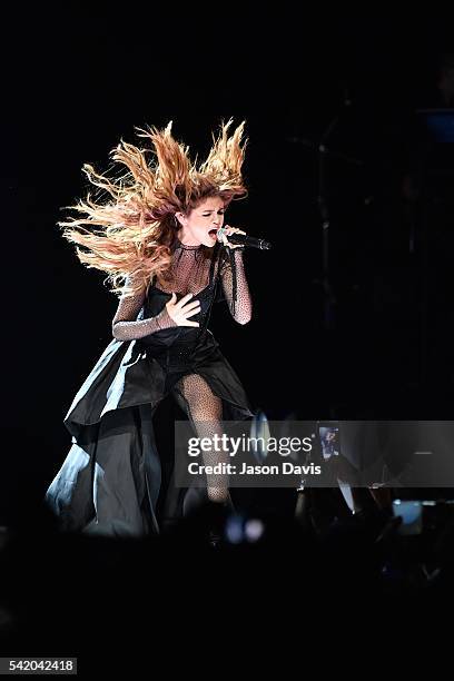 Recording Artist Selena Gomez performs during her Revival Tour at Bridgestone Arena on June 21, 2016 in Nashville, Tennessee.