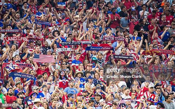 American Outlaws during the Copa America Centenario Semifinal match between United States and Argentina at NRG Stadium on June 21, 2016 in Houston,...