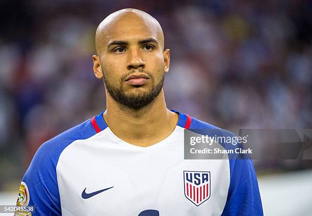 John Brooks of United States prior to the Copa America Centenario Semifinal match between United States and Argentina at NRG Stadium on June 21, 2016...