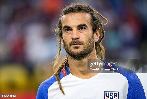 Kyle Beckerman of United States prior to the Copa America Centenario Semifinal match between United States and Argentina at NRG Stadium on June 21,...
