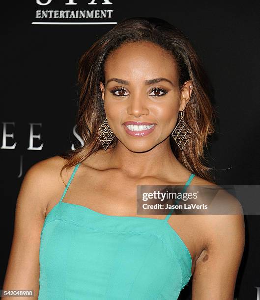 Actress Meagan Tandy attends the premiere of "Free State of Jones" at DGA Theater on June 21, 2016 in Los Angeles, California.