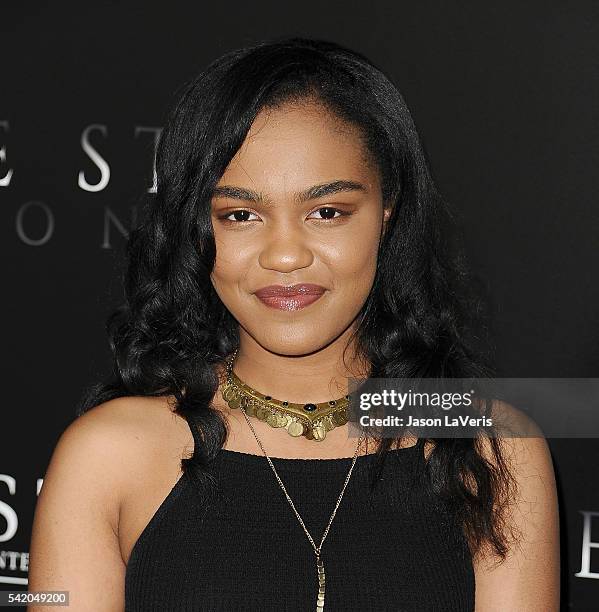 Actress China Anne McClain attends the premiere of "Free State of Jones" at DGA Theater on June 21, 2016 in Los Angeles, California.