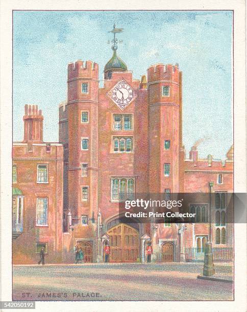 St James's Palace', 1929. From Old London, A Series of 25 Wills's Cigarettes cards. [W.D. & H.O. Wills, London, 1929] Artist: Unknown.