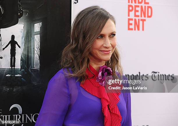 Actress Vera Farmiga attends the premiere of "The Conjuring 2" at the 2016 Los Angeles Film Festival at TCL Chinese Theatre IMAX on June 7, 2016 in...