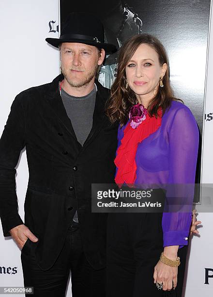 Actress Vera Farmiga and husband Renn Hawkey attend the premiere of "The Conjuring 2" at the 2016 Los Angeles Film Festival at TCL Chinese Theatre...