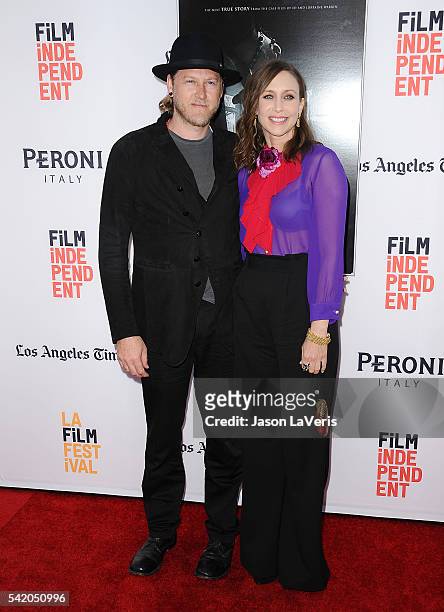 Actress Vera Farmiga and husband Renn Hawkey attend the premiere of "The Conjuring 2" at the 2016 Los Angeles Film Festival at TCL Chinese Theatre...