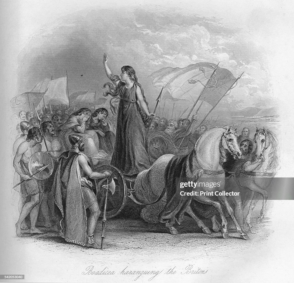 Boadicea haranguing the Britons, 1859