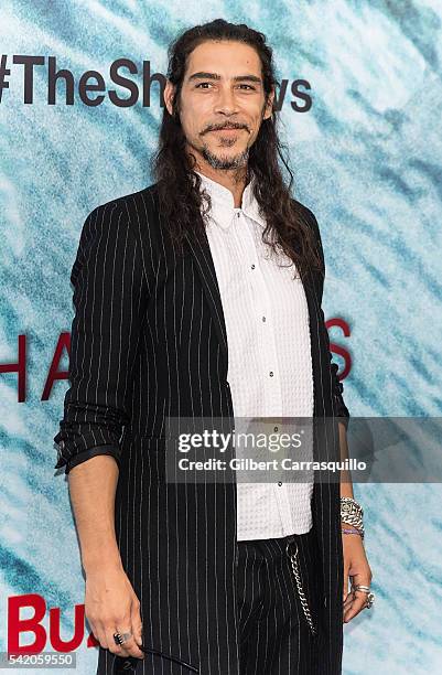 Actor Oscar Jaenada attends 'The Shallows' World Premiere at AMC Loews Lincoln Square on June 21, 2016 in New York City.