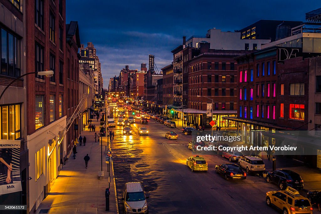 High Line Park in winter, New York