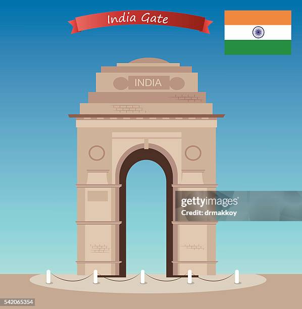 india gate - india gate stock illustrations