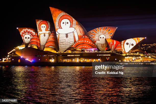 vivid sydney 2016 - opera house - opera house stock pictures, royalty-free photos & images