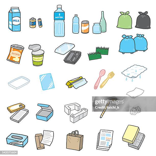 illustrations, cliparts, dessins animés et icônes de détritus - plateau à compartiments