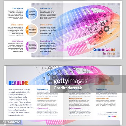 Communication Technology Graphics Design Graphic Design Template Communications Technology High-Res Vector ...