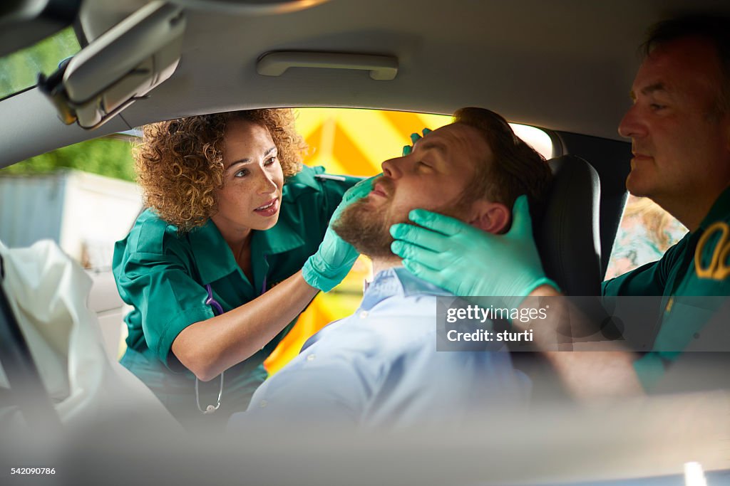 Car crash medics