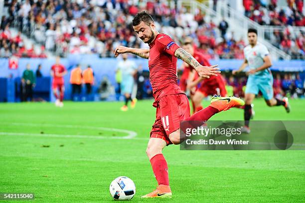 Daniel Pudil of the Czech Republic during the UEFA EURO 2016 Group D match between Czech Republic and Turkey at Stade Bollaert-Delelis on June 21,...