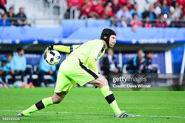 Petr Cech of the Czech Republic during the UEFA EURO 2016 Group D match between Czech Republic and Turkey at Stade Bollaert-Delelis on June 21, 2016...