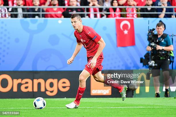 Tomas Necid of the Czech Republic during the UEFA EURO 2016 Group D match between Czech Republic and Turkey at Stade Bollaert-Delelis on June 21,...