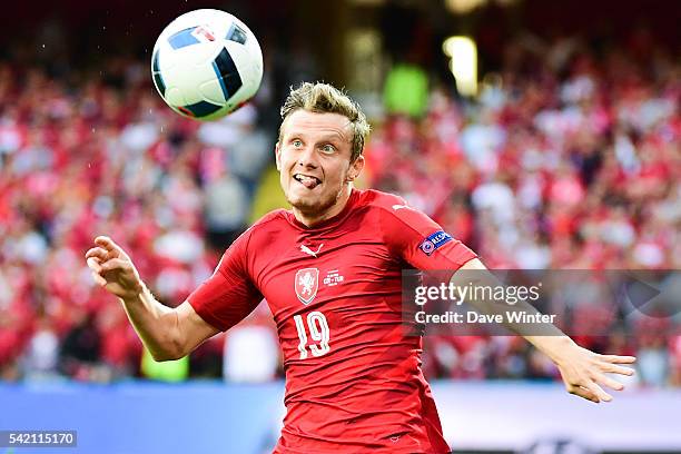 Ladislav Krejci of the Czech Republic during the UEFA EURO 2016 Group D match between Czech Republic and Turkey at Stade Bollaert-Delelis on June 21,...