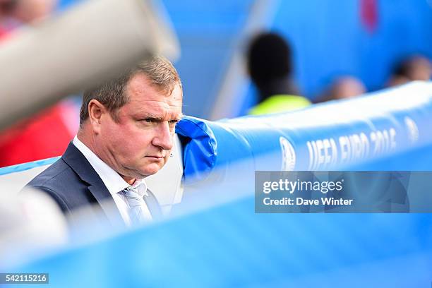 Czech Republic coach Pavel Vrba during the UEFA EURO 2016 Group D match between Czech Republic and Turkey at Stade Bollaert-Delelis on June 21, 2016...