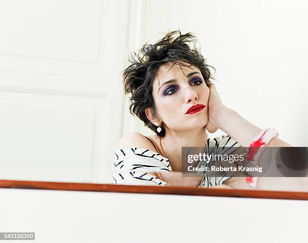 Actress Francesca Inaudi is photographed for Self Assignment on March 16, 2010 in Rome, Italy.