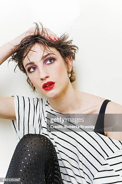 Actress Francesca Inaudi is photographed for Self Assignment on March 16, 2010 in Rome, Italy.