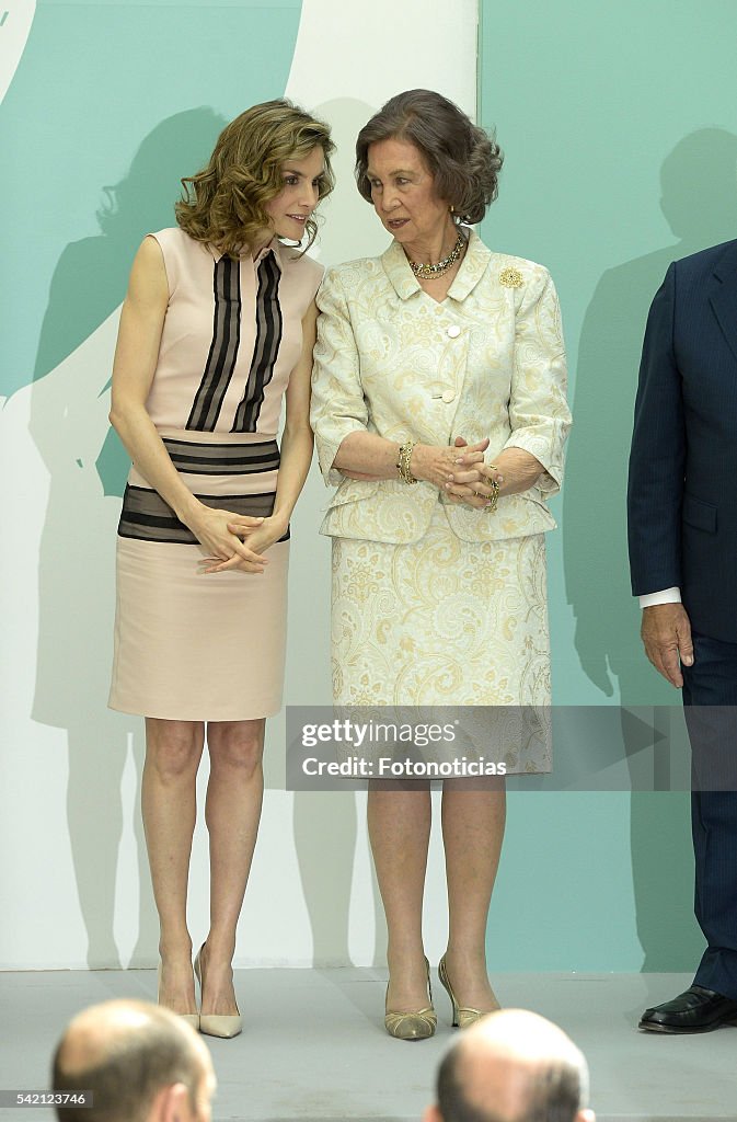 Queen Sofia and Queen Letizia of Spain Attend FAD 30th Anniversary