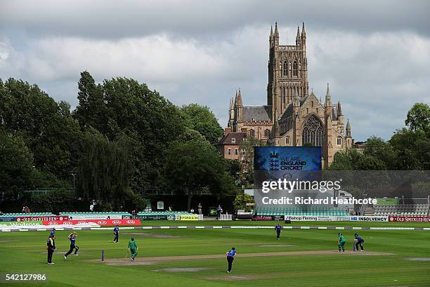 General view during the second Women's Royal London ODI match between England and Pakistan at New Road on June 22, 2016 in Worcester, England.