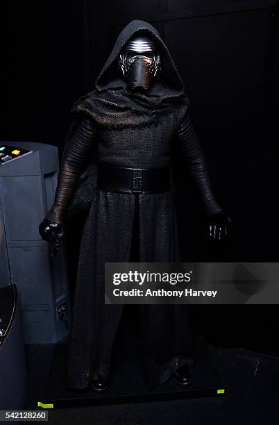 Star Wars: Episode VII character Kylo Ren at the Star Wars Gallery at Harrods on June 18, 2016 in London, England.