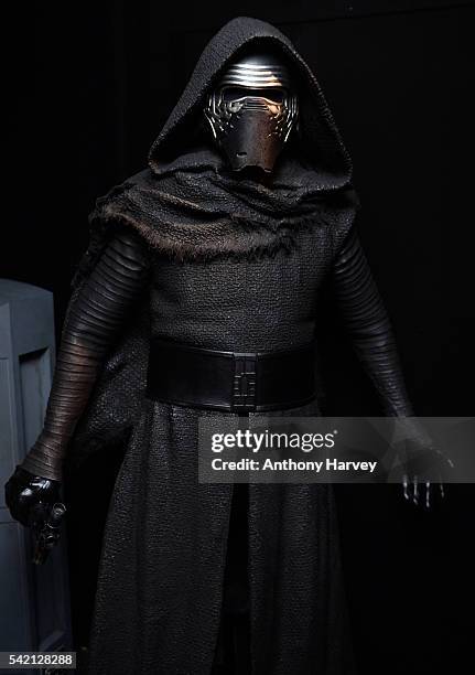 Star Wars: Episode VII character Kylo Ren at the Star Wars Gallery at Harrods on June 18, 2016 in London, England.