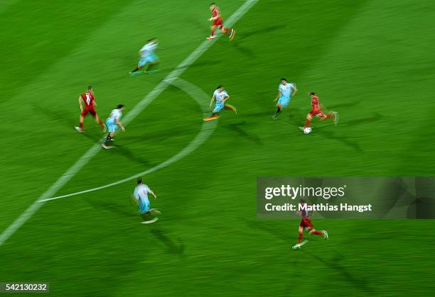 General view during the UEFA EURO 2016 2016 Group D match between Czech Republic and Turkey at Stade Bollaert-Delelis on June 21, 2016 in Lens,...