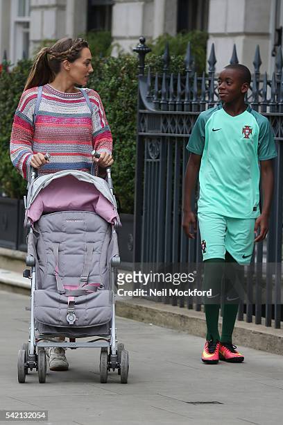 Jacqui Ritchie and David Banda sighting on June 22, 2016 in London, England.
