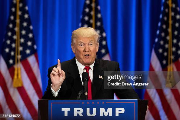 Donald Trump Gives Speech On Presidential Election In New York Donald Trump Gives Speech On Presidential Election In New York