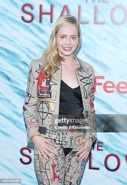 Tessa Albertson attends "The Shallows" World Premiere at the AMC Loews Lincoln Square 13 theater on June 21, 2016 in New York City.