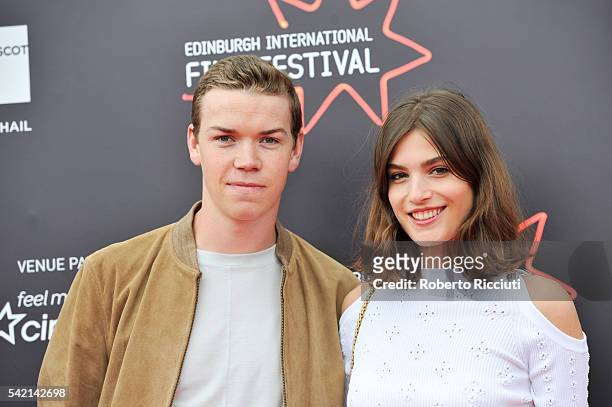 Actors Will Poulter and Alma Jodorowsky attend the World Premiere of "Kids in Love" at the 70th Edinburgh International Film Festival at Cineworld on...