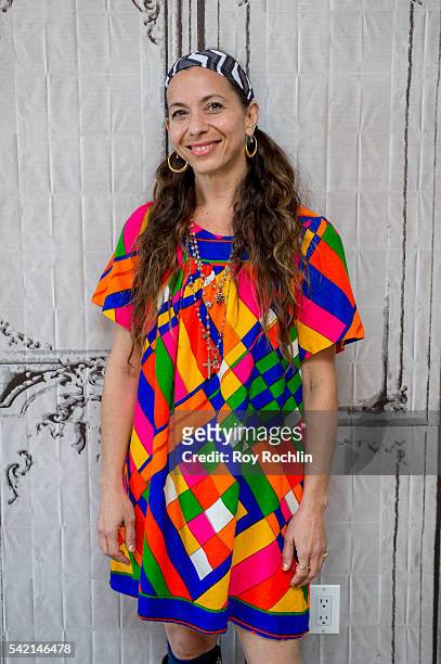 Moon Zappa discusses "Eat That Question: Frank Zappa In His Own Words" at AOL Studios In New York on June 22, 2016 in New York City.