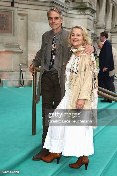 Sinead Cusack and Jeremy Irons arrive for the V&A Summer Party at Victoria and Albert Museum on June 22, 2016 in London, England.
