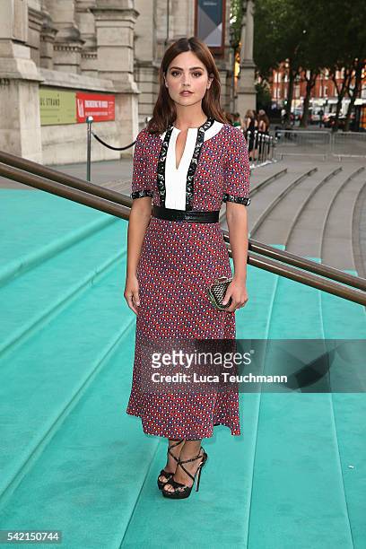 Jenna Coleman arrives for the V&A Summer Party at Victoria and Albert Museum on June 22, 2016 in London, England.