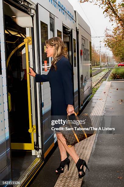 Reality TV star, Brynne Edelsten is pictured going about her daily routine in a "Day in The Life" feature shoot on June 17, 2016 in Melbourne,...