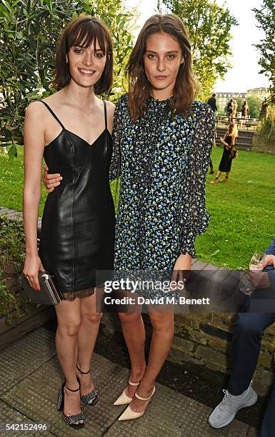 Sam Rollinson and Charlotte Wiggins attend a private dinner hosted by Michael Kors to celebrate the new Regent Street Flagship store opening at The...