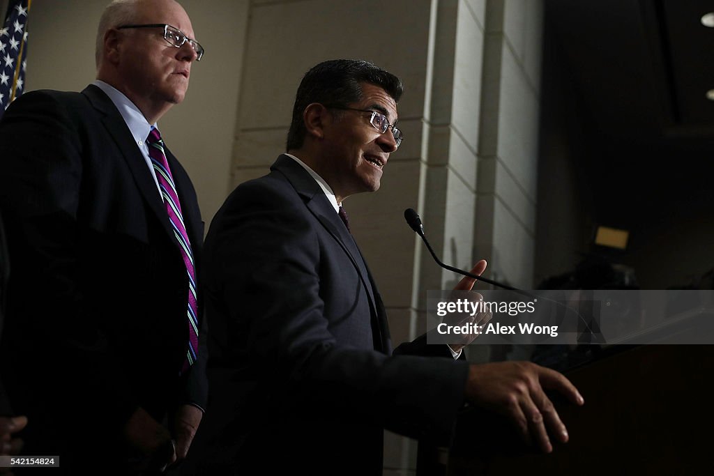 Presidential Candidate Hillary Clinton Meets With House Democrats On Capitol HIll